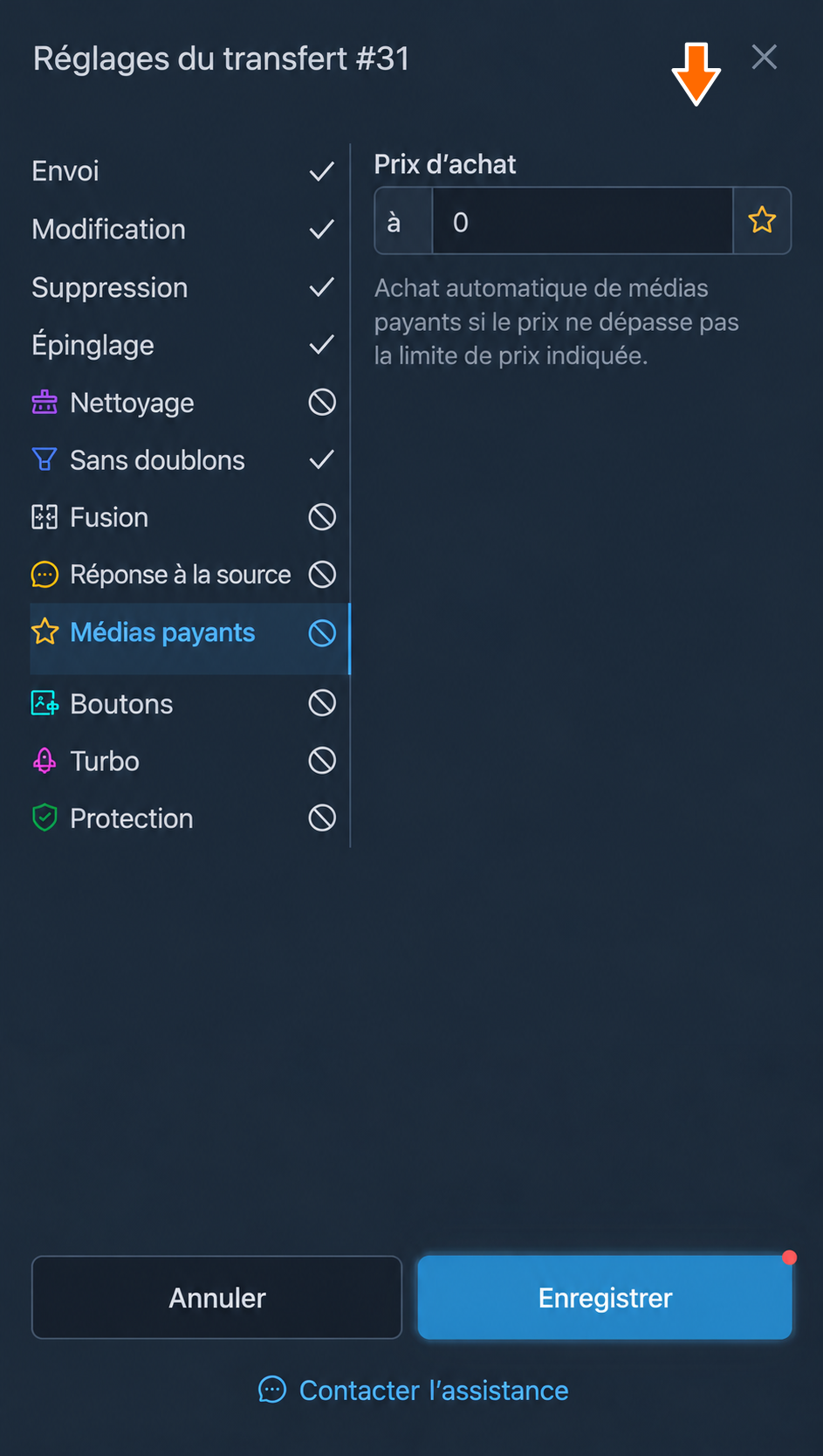 Limite d’achat des médias payants : zéro