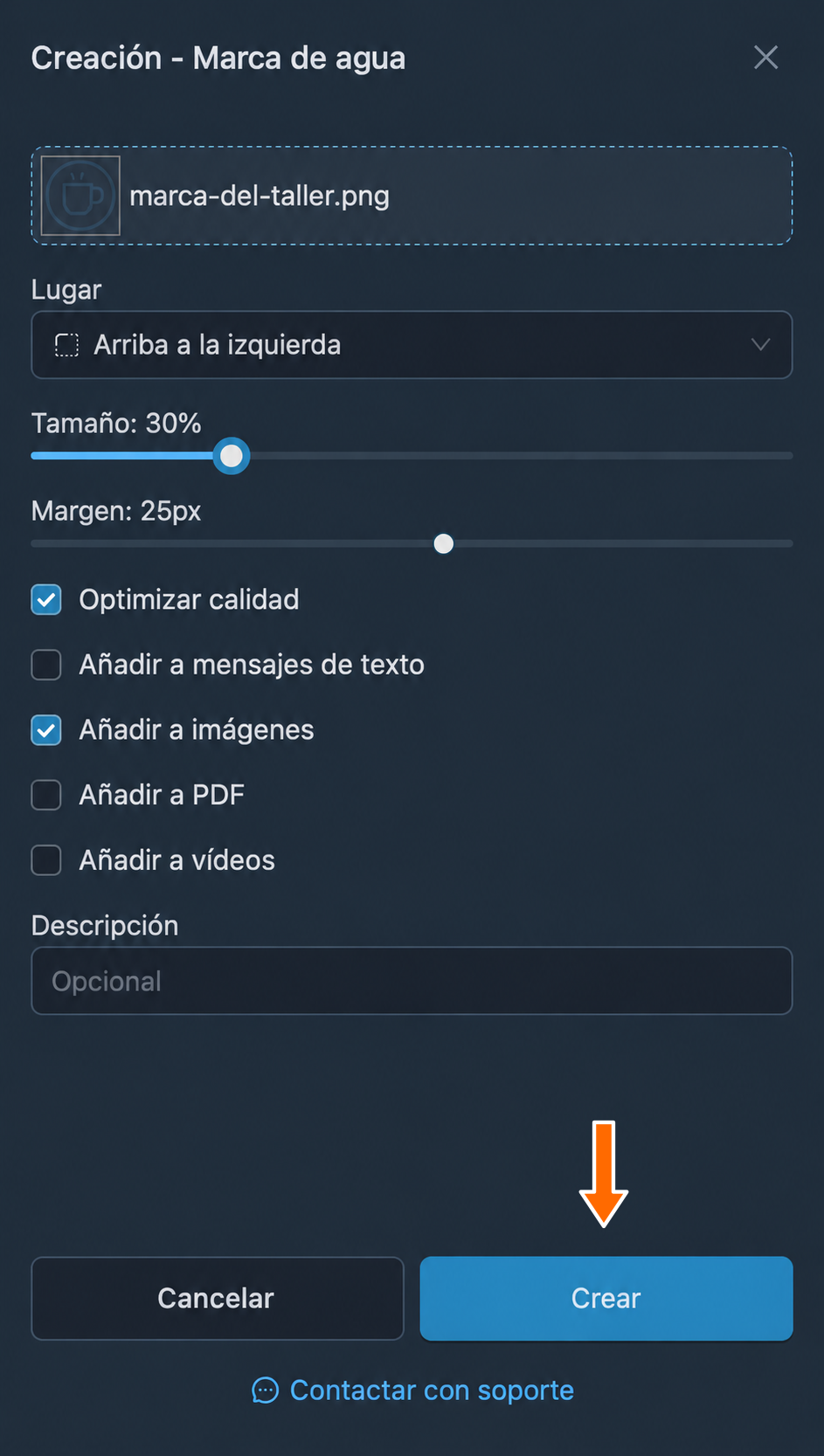 Creación de la marca con imagen