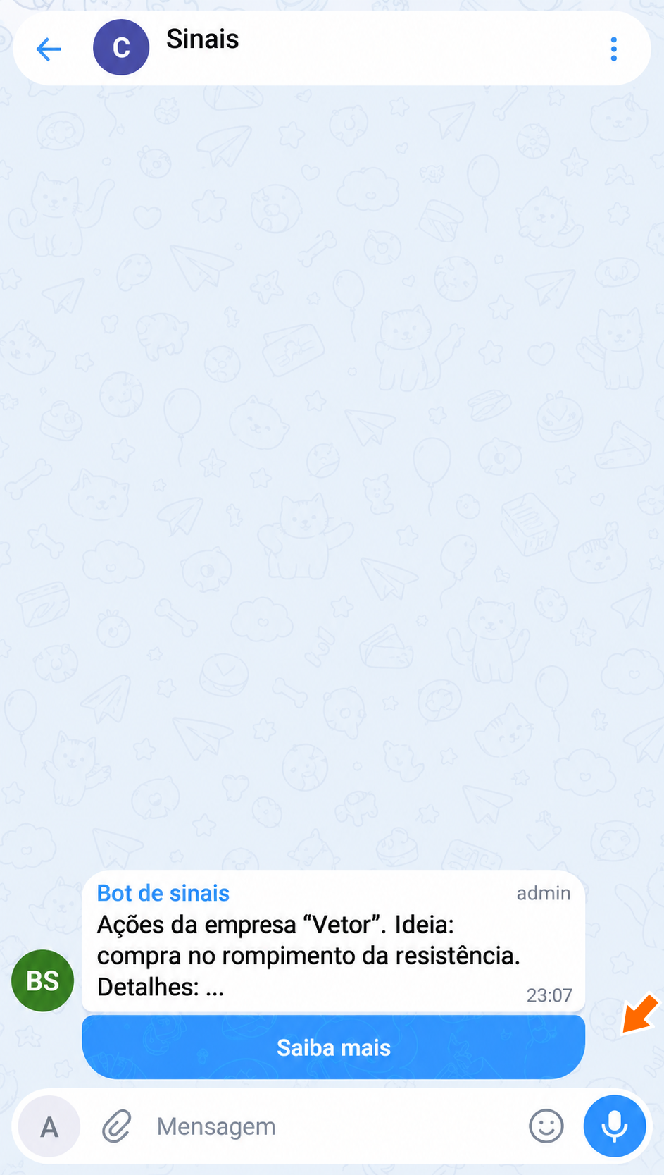 Condições da operação transferidas para o botão “Saiba mais”