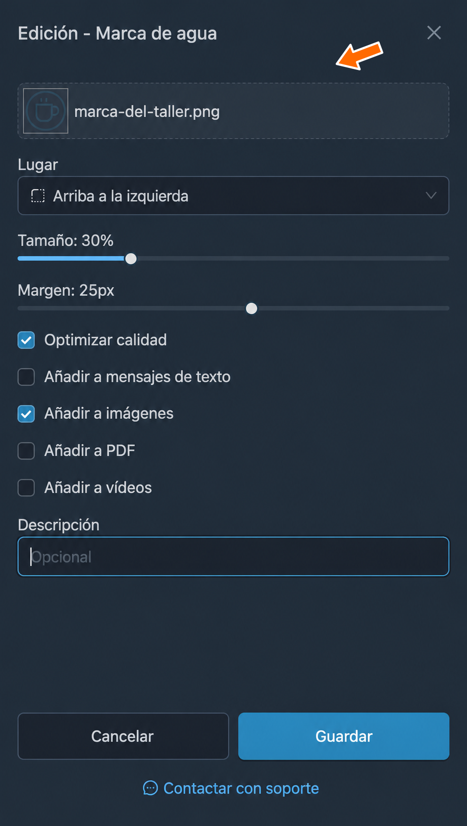 Imagen, posición, tamaño y margen