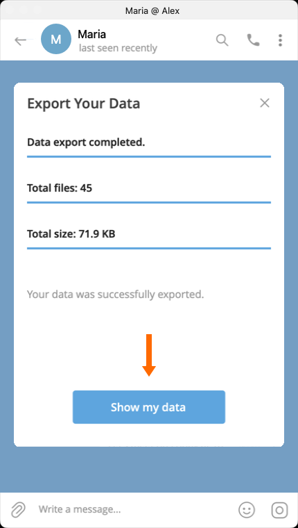 The export is complete. You can open the folder.