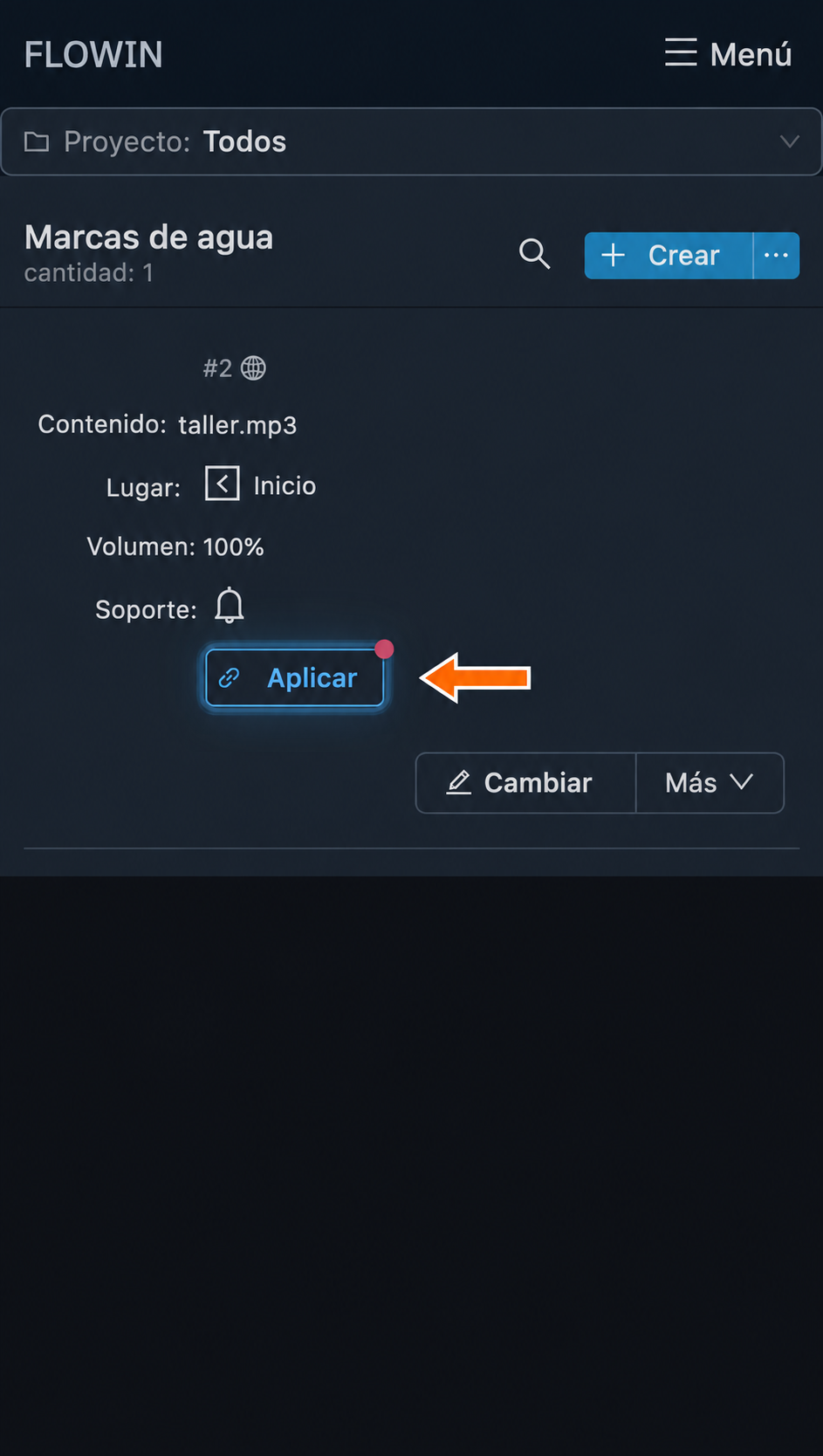 Aplicación de la marca de audio al reenvío