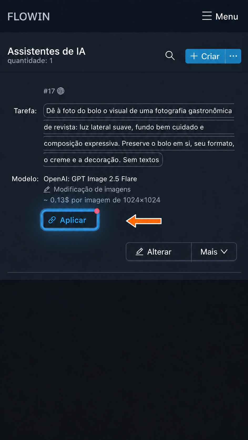 Conexão do processamento a um encaminhamento