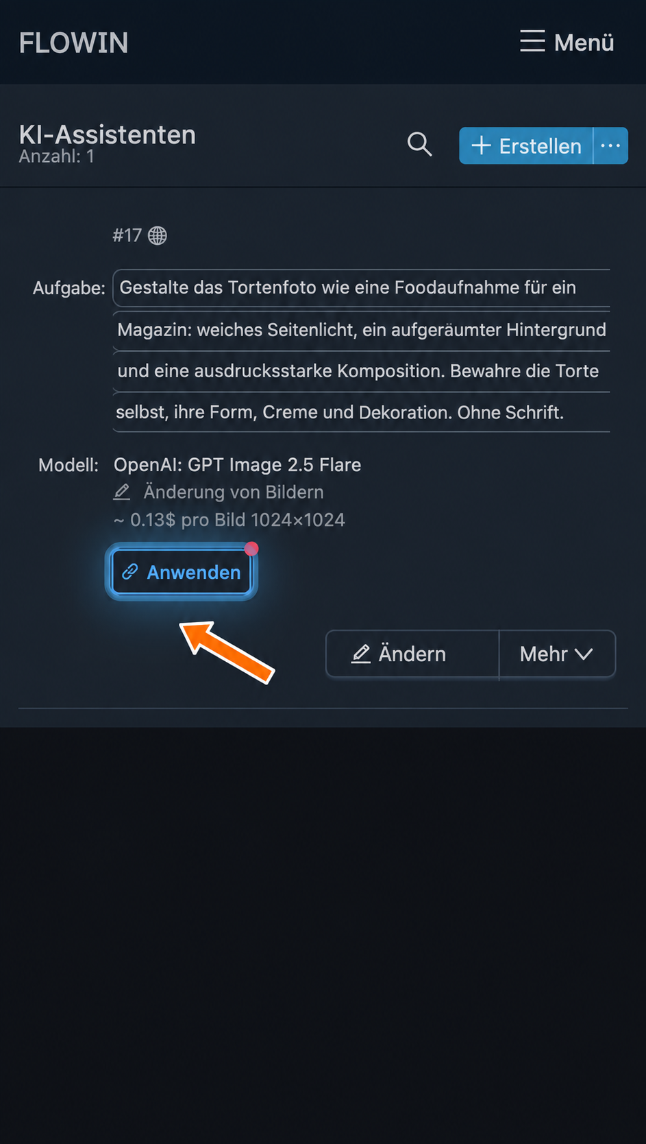 Die Verarbeitung mit einer Weiterleitung verbinden